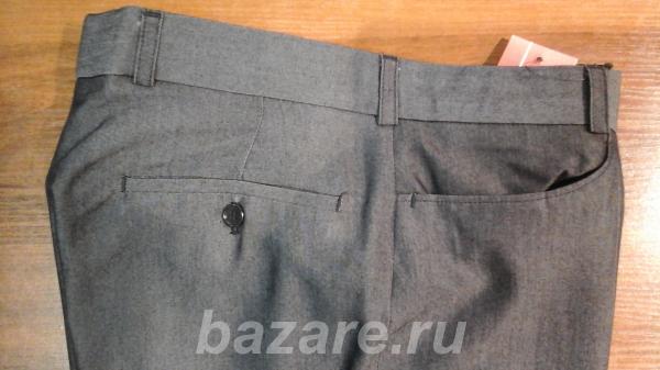 Продам брюки мужские серые прямые новые