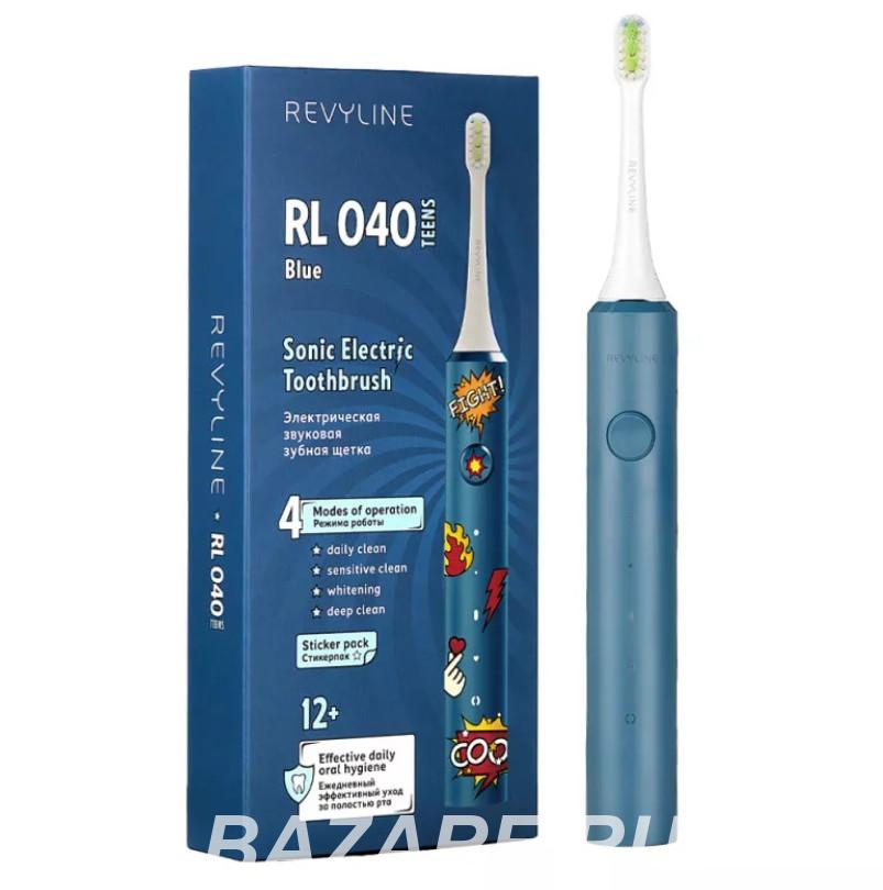 Электрическая щетка Revyline RL040 Teens Blue с наклейками,  Махачкала