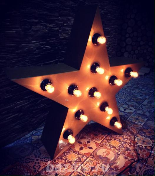 Декоративная звезда-светильник STAR .