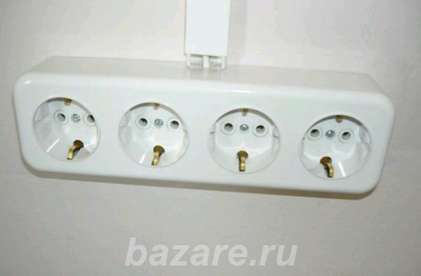 Замена розеток и выключателей. электрик,  Хабаровск