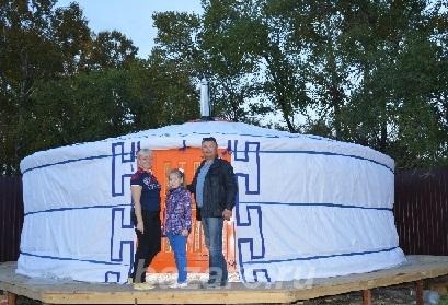 Юрта монгольского типа, 6 метров в диаметре, 29 кв. метров,  Красноярск