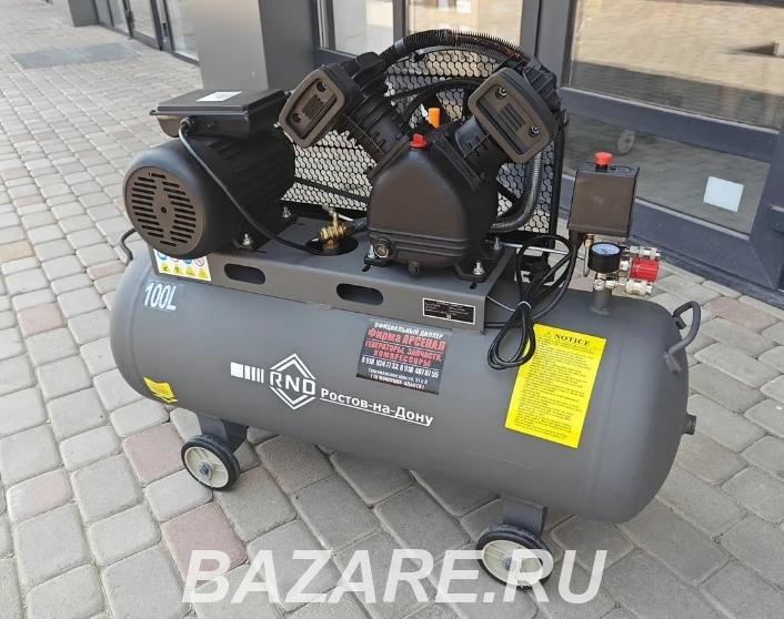 Компрессор воздушный 480 л мин 2,2 кВт 100л. Стоимость 25900, Краснодар