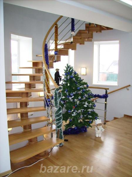 Лестницы винтовые из натурального дерева - изготовление, ...