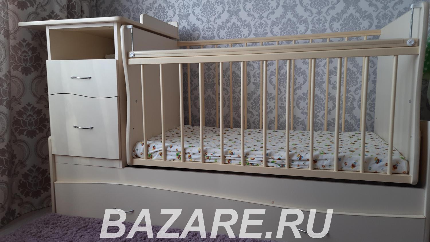 Детская кроватка-трансформер с маятником, Краснодар