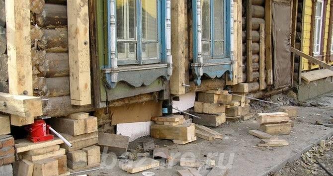Замена венцов, лаг в деревянном доме, бане,  Томск