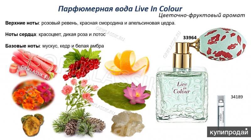 Парфюмерная вода Live In Colour Лив Ин Калэр, Краснодар