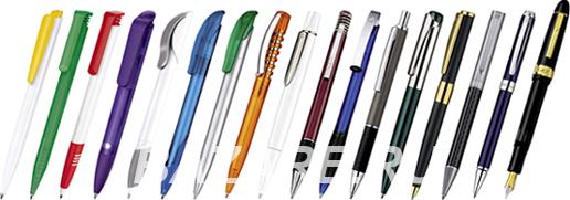 Ручки с логотипом компании.
