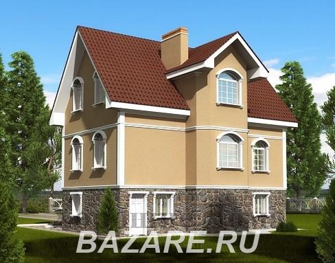 Строительство дома из газобетона 8. 7x11. 5 192. 7 кв. м., Москва