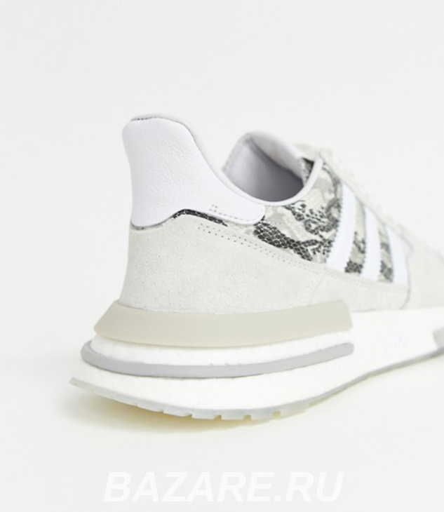 Белые кроссовки с отделкой под змеиную кожу adidas ...,  Благовещенск