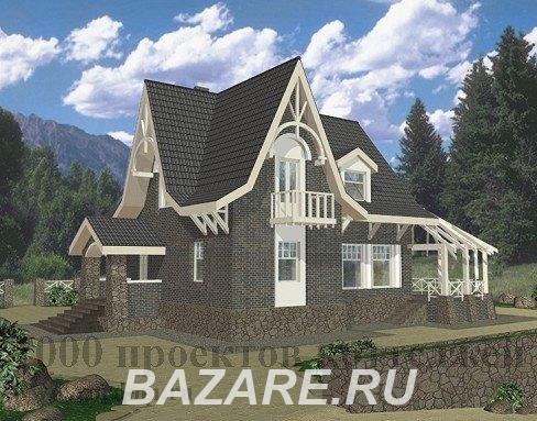 Трёхэтажный кирпичный дом с остроугольной крышей., Москва