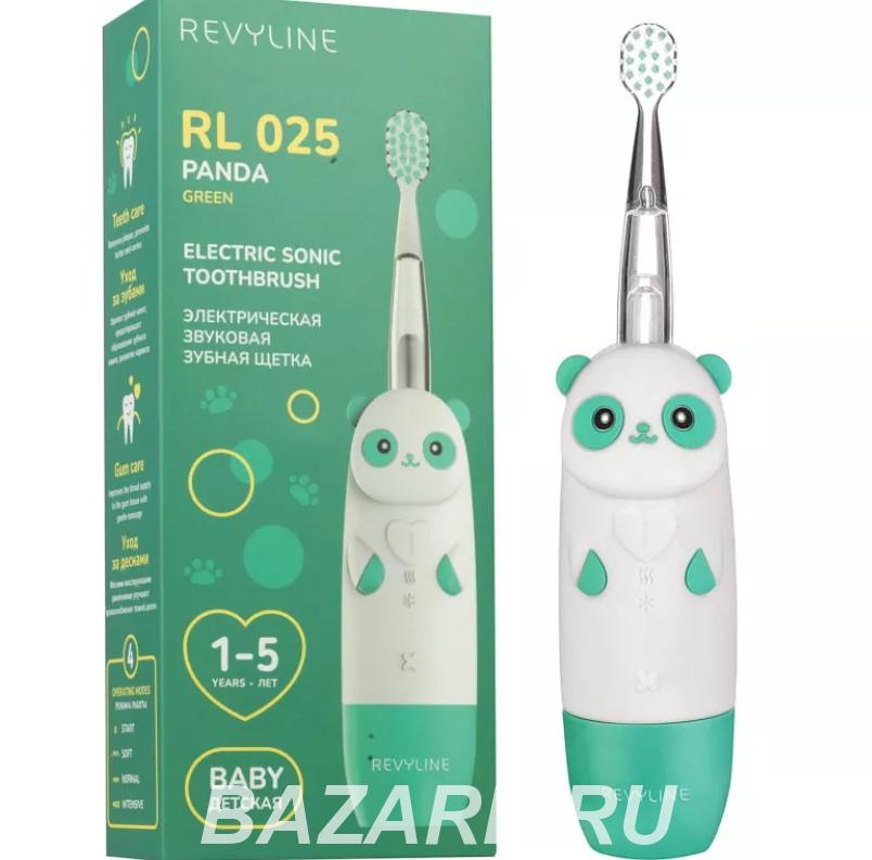 Звуковая щетка для детей от года Revyline RL025 Panda Green,  Самара