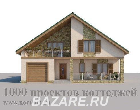 Проект двухэтажного кирпичного дома с гаражом и ..., Москва