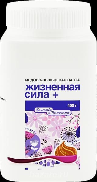 Медово-пыльцевая паста Жизненная сила плюс 400,  Новосибирск