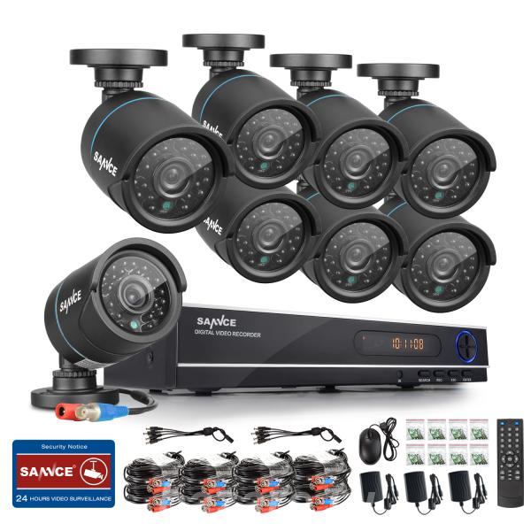 8-канальный AHD комплект видеонаблюдения на 8шт AHD камер