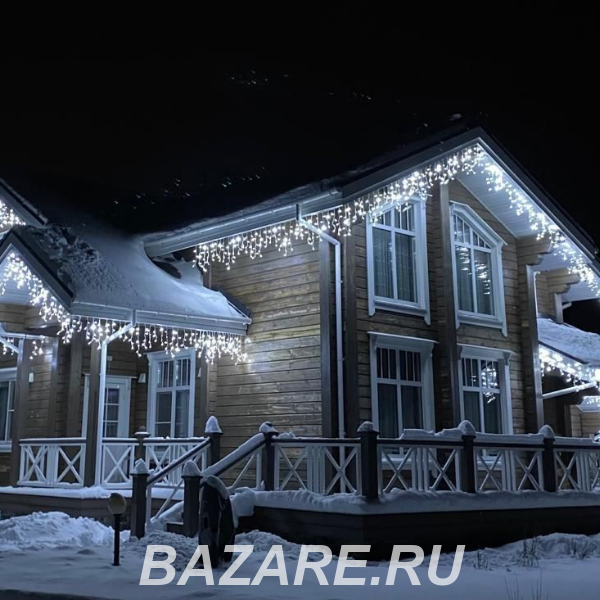 Новогодняя иллюминация. Украшаем фасады домов гирляндами,  Ростов-на-Дону