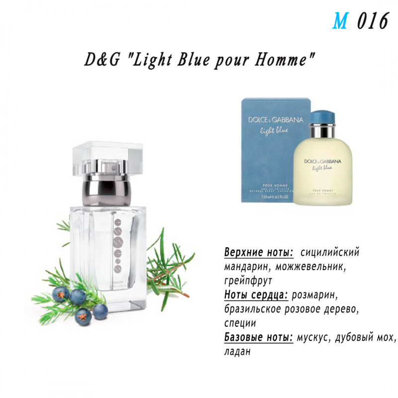 Духи Essens - M016 Dolce Gabbana - Light Blue, Краснодар
