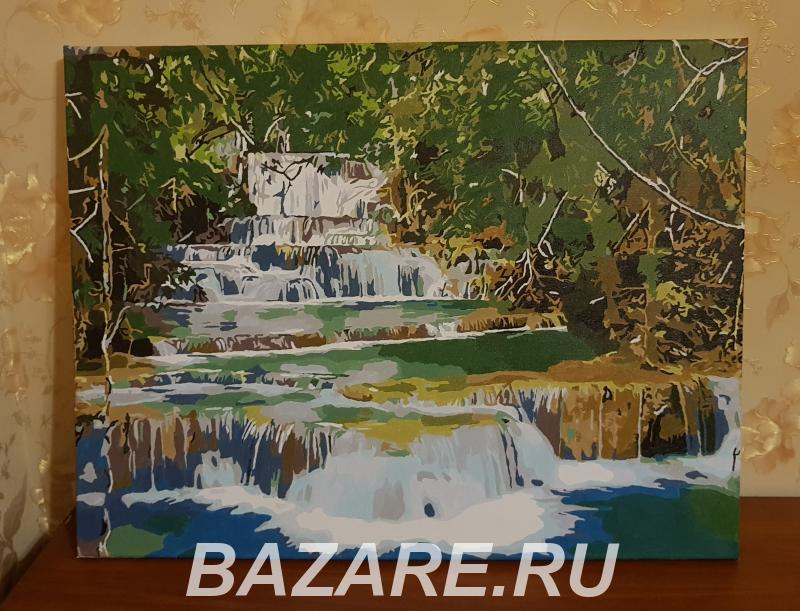 Картина на холсте Водопад, Краснодар. Карасунский р-н