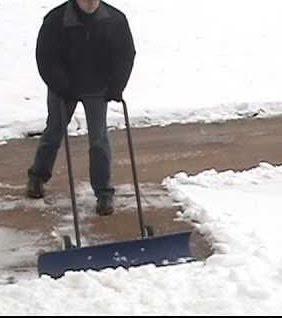 Лопата для уборки снега для ленивых