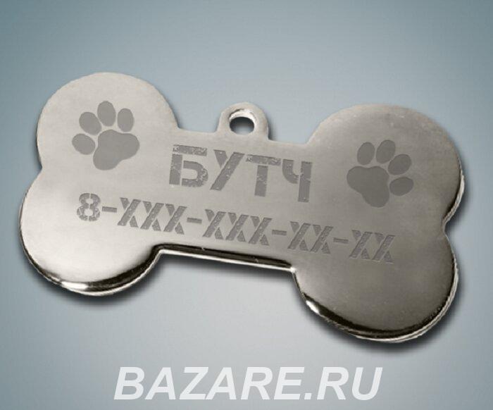 Адресник для собаки с гравировкой, Москва