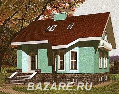 Проект трёхэтажного кирпичного дома на 169 кв. м с эркером., Москва