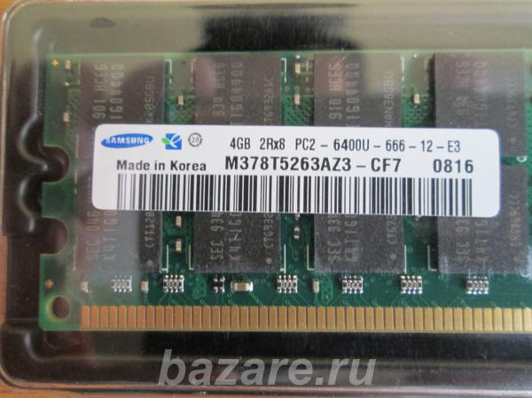 DDR-2 Samsung 4 Гб РС2-6400 800 МГц для плат с процессором AMD.,  Кемерово
