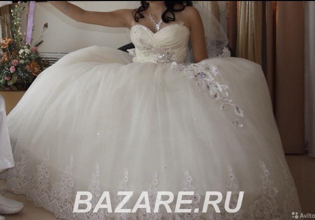 Пышное свадебное платье , покупали в Турции